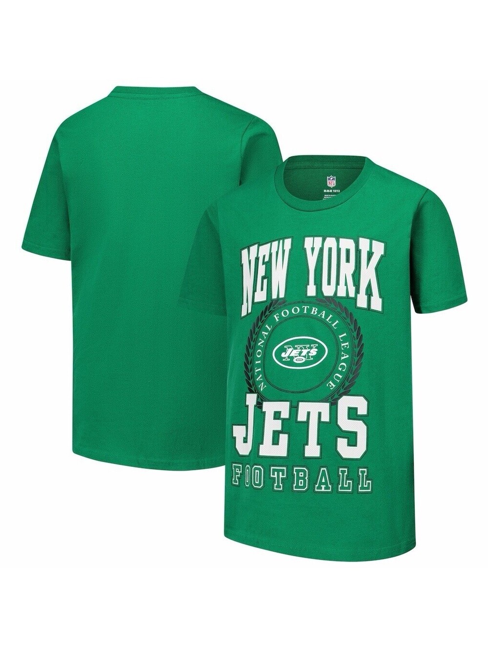 Youth Green New York Jets Stitched Up Retro Logo T-Shirt XL 18/20 NWT NFL
